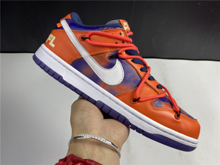 OF x Nike SB Dunk Low Orange Perple White  CT0856-801